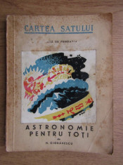 N. Cioranescu - Astronomie pentru toti (1946),coperta Dem foto