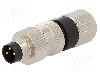 Conector M8, 3 pini, clasa etanseitate IP68, IFM ELECTRONIC - SSTGF030MSSFPKG