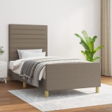 VidaXL Cadru de pat fără saltea Taupe 80x200 cm țesătură