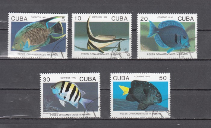 A12 S2 12 - Timbre foarte vechi - Cuba - pesti exotici