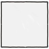 Prelata Transparenta vidaXL 2x2 m, Polietilena, Impermeabila, Ochiuri Aluminiu, Protectie Gradina, Mobilier Exterior, Folie Protectie