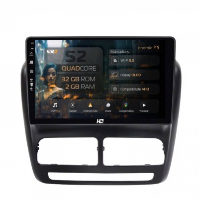 Navigatie Fiat Doblo (2010-2015) 2GB RAM Android 13 GPS Wi-FI Carplay Android Auto USB Bluetooth Radio Waze Touchscreen 9 inch foto