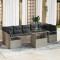 vidaXL Set de canapele pentru grădină 8 pcs Gri deschis Rattan poli 3357515