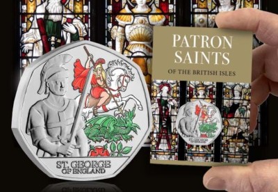 2024 St. George of England Colour - BU 50p foto