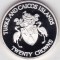Turks and Caicos Islands 20 Crowns Olympic Games 1992 Comemorativa