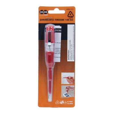 Surubelnita pentru electricieni, pentru control tensiune, Holzer Profi foto