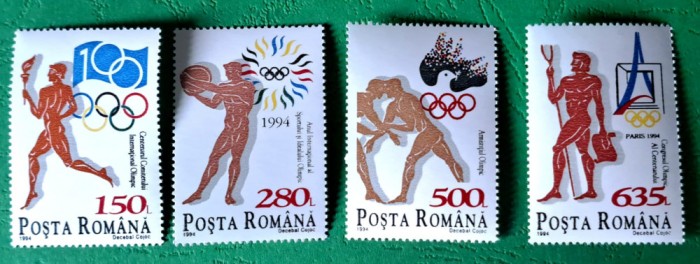 TIMBRE ROMANIA MNH LP1346/1994 Anul Internațional al Sportului Olimpic -simplă