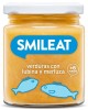 Piure de legume cu merluciu, biban si ulei masline, +6 luni Smileat