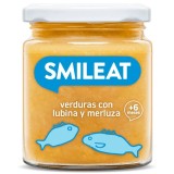 Piure de legume cu merluciu, biban si ulei masline, +6 luni Smileat