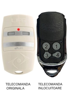 Telecomanda inlocuitoare poarta garaj Life cu 4 canale BRAVO /BRAVO4 433.92MHz Codificare LIFE Auto Code (832) foto
