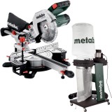Metabo KGS 216 M + SPA 1200 - Fierastrau circular stationar 1500 W 216x30 mm + Aspirator pentru rumegus 550 W 65 l 250 l/sec 100 mm