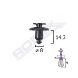 CLIPS FIXARE PENTRU MAZDA/SUBARU 8X14.3MM - NEGRU SET 10 BUC 62022