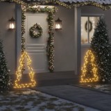 Decoratiune brad cu lumini de Craciun cu tarusi, 115 LED, 90 cm GartenMobel Dekor, vidaXL