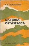 Datoria ostaseasca - K. K. Rokossovski