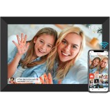 Rama foto digitala WiFi, 10.1 inch, Poze/Video, Ecran LED, aplicata Frameo, Memorie 32 GB, Ecran tactil, 1280*800 HD IPS, Slot USB, Card SD, Difuzor,