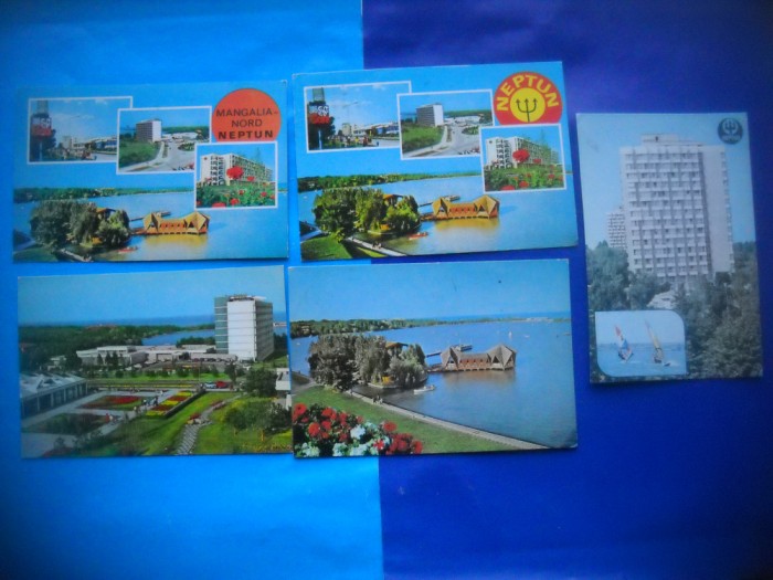 HOPCT LOT NR 868 NEPTUN --LITORAL-CT-5 CARTI POSTALE-RSR-CIRCULATE