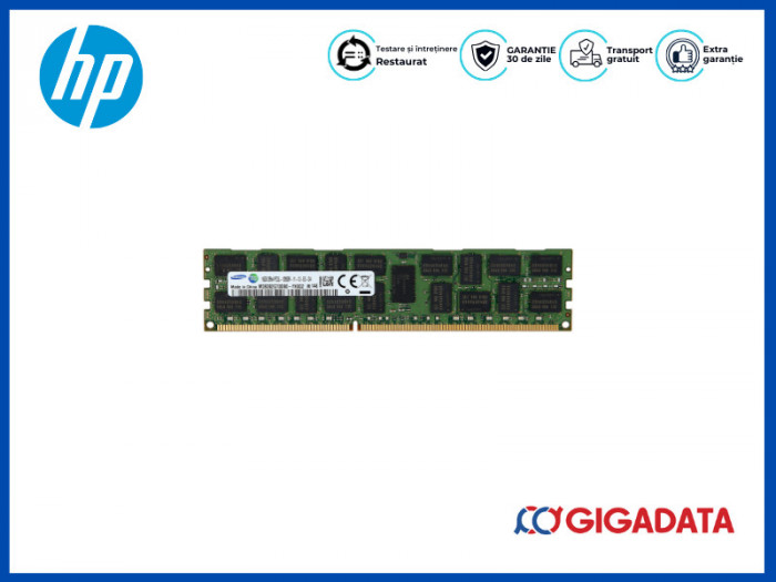 HP DDR3 RDIMM 16GB 1600MHZ PC3L-12800R 2RX4 ECC CL11 1.35V 713985-B21 713756-081
