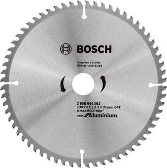 Bosch Panza ferastrau circular Eco pentru Aluminiu, 230x30x3mm, 64T - 3165140891134 foto