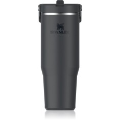 Stanley IceFlow&trade; Flip Straw Tumbler sticlă inoxidabilă pentru apă Black 2.0 890 ml
