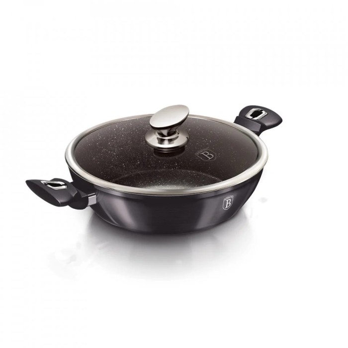 Cratita cu capac Berlinger Haus 28 CM &ndash; Colectia Carbon Metallic Line