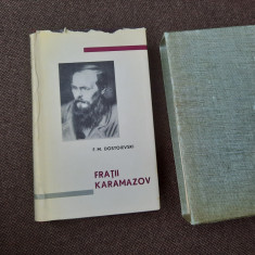 FRATII KARAMAZOV- DOSTOIEVSKI, editie bibliofila, pe foita de tigarete,cu etui