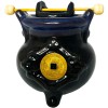 Vas aromaterapie Moneda norocoasa, pentru ulei și lumânare, ceramică negru sau maro