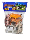 Set 6 figurine animale de fermă &ndash; vacă cal măgar și alte animale domestice