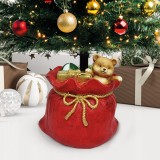 Suport pentru brad de Craciun - Sac de Mos Craciun - Piatra artificiala - 41,5 x 31 x 42,5 cm