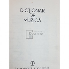 Iosif Sava - Dictionar de muzica (editia 1979)