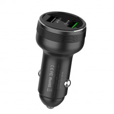 Incarcator auto SuperDart Charge 65W, Cablu USB-C 1M Realme Super Dart - Negru foto