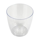 Ghiveci din plastic Miltonia crystal, pentru orhidee, transparent, D 16.3 cm