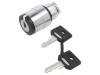 Comutator Rotativ cu Cheie 22mm 2 Poziții Negru