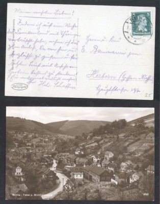 Germany Reich 1927 Old postcard postal stationery Ruhla D.493 foto