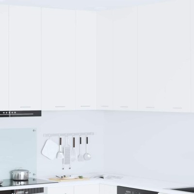 vidaXL Dulap suspendat cu raft Riga Alb 57 x 57 x 100 cm Lemn compozit 884370 foto