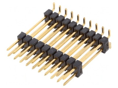 Conector Pin 2x10 Tată Aurit 2,54mm SMT foto