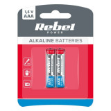 BATERIE ALCALINA R3 BLISTER 2 BUC, Rebel