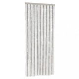 Cumpara ieftin Perdea pentru insecte, gri deschis si alb, 56x200 cm, chenille