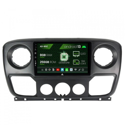 Navigatie Opel Movano Renault Master Nissan NV400 (2011-2021), Android 13, Z-Octacore 8GB RAM + 256GB ROM, 10.1 Inch - AD-BGZ10008+AD-BGRKIT388V2 foto