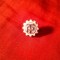 Insigna veche DDR - TP , metal si email , d=1,2cm