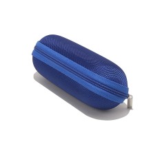 Etui ochelari de vedere cu fermoar Techsuit ETOV2, albastru foto