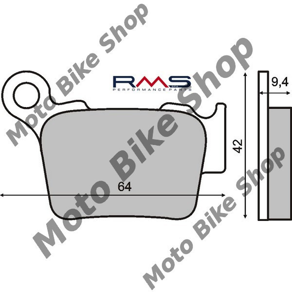 MBS Placute frana (Sinter) KTM SX/XC 450/505/525, Cod Produs: 225100753RM