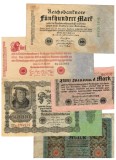 Germania 1920-1923 - Lot 5 bancnote circulate