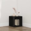 VidaXL Rafturi de colț Stejar negru 33 x 33 x 34.5 cm Lemn compozit 862689