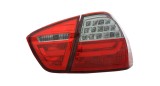 Set lampi spate, stopuri Bmw Seria 3, 11.2008, Sedan, montare spate, stanga+dreapta, cu lumina parcare fiber-optic; LED; rosu-fumuriu; Tuning, Eagle