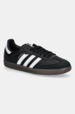 adidas Originals sneakers din piele SAMBA OG x Jeremy Scott culoarea negru, JQ8835