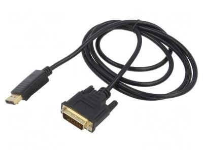 Cablu DisplayPort la DVI-D 1,8m Negru foto