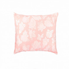 Perna 60x60, umplutura pene + puf gasca, tesatura bumbac 100%, model floral roz Relax KipRoom foto