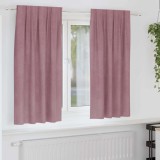 VidaXL Perdele cu perdele 2 pcs Roz &icirc;nchis 140 x 175 cm Catifea