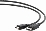 CABLU video GEMBIRD, adaptor DisplayPort (T) la HDMI (T), 1.8m, negru, &quot;CC-DP-HDMI-6&quot; (timbru verde 0.18 lei)