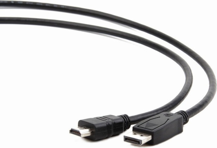 CABLU video GEMBIRD, adaptor DisplayPort (T) la HDMI (T), 1.8m, negru, &quot;CC-DP-HDMI-6&quot; (timbru verde 0.18 lei)